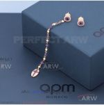 AAA APM Monaco Jewelry Replica - Asymmetric Multi-Color Diamonds Earrings 